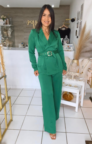 Aliana Belted Blazer Set