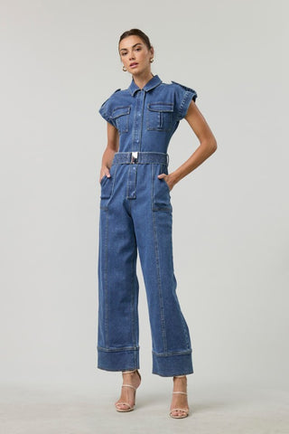 Leah Denim Jumpsuit