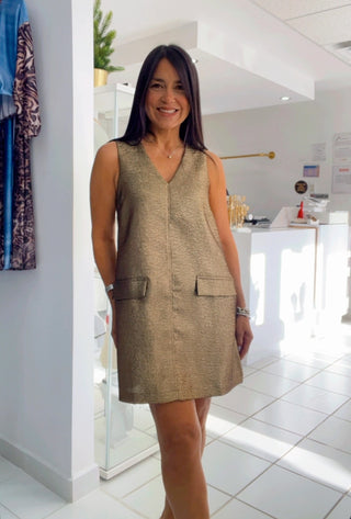 Lia Metallic Dress