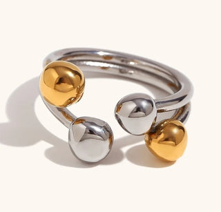Bebe Two Tone Ring