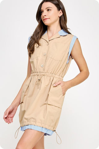 Leana Contrast Dress