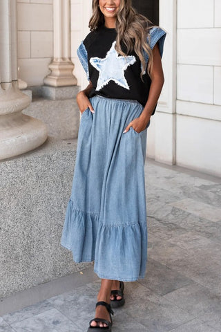 Star Patch Top