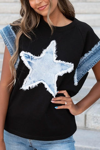 Star Patch Top