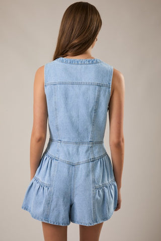 PREORDER Diane Denim Romper