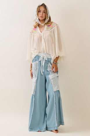 Gina Patch Crochet Pant