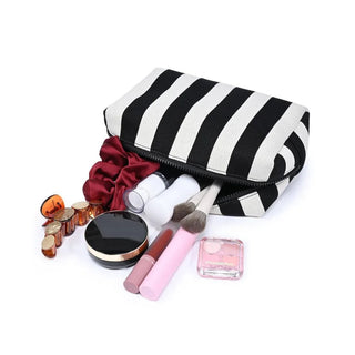 Essential Stripe Cosmetic Bag