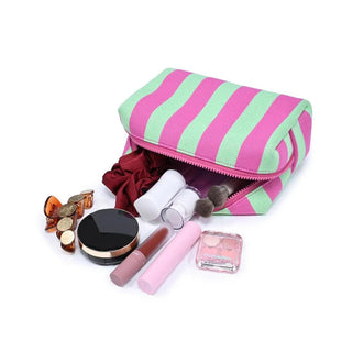 Essential Stripe Cosmetic Bag
