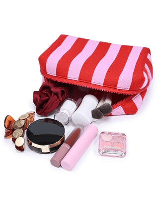 Essential Stripe Cosmetic Bag