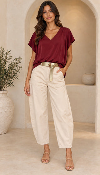 Camille Satin Top