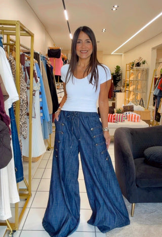 Napoleon Palazzo Denim Pant