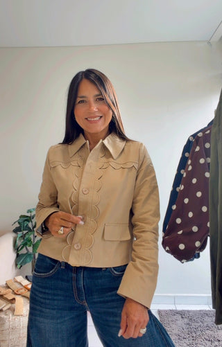 Scallop Detail Jacket