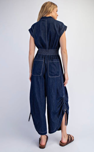 Kaeli Parachute Denim Jumpsuit