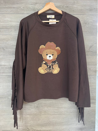 Teddy Fringe Sweater