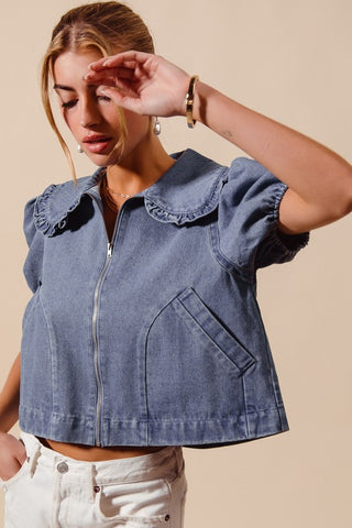 Luna Denim Top