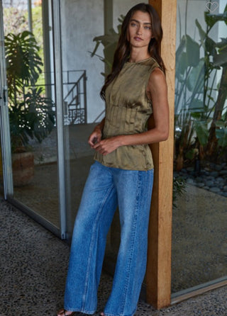 Zoe Metallic Top
