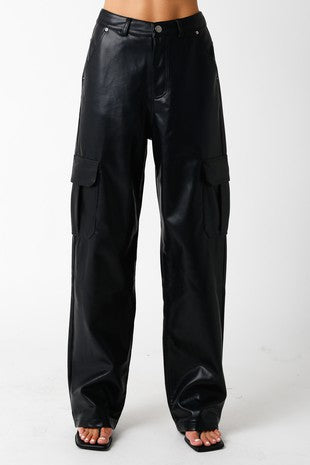 Pu Cargo Pant