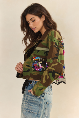 Camo Sequin Jacket