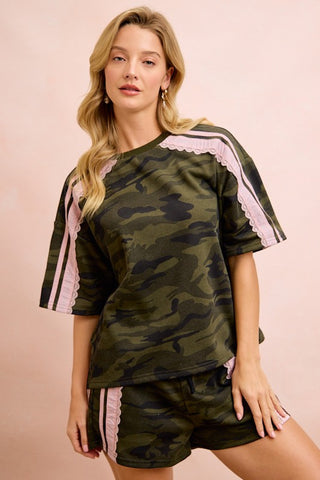 Camou Short Set