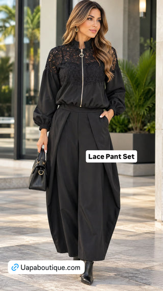Lace Pant Set