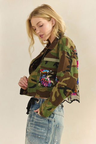 Camo Sequin Jacket