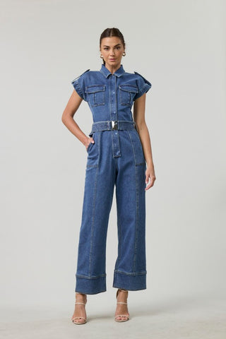 Leah Denim Jumpsuit