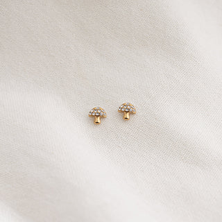 Mushroom Stud Earrings