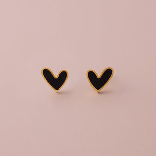 Nacre Heart Stud