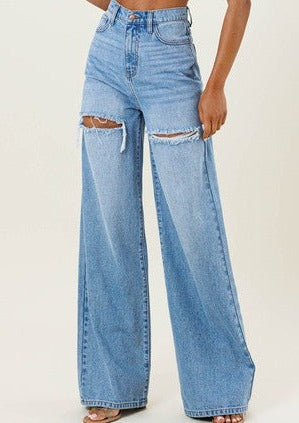 High Waisted Wide Leg Jeans